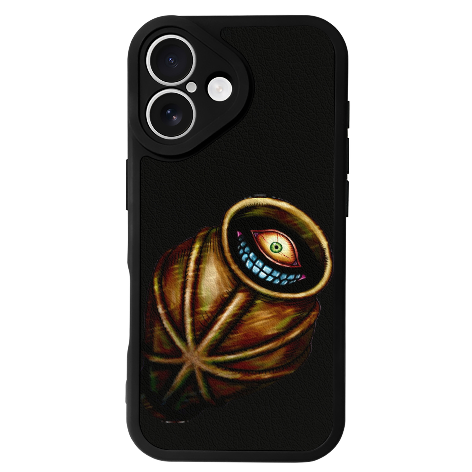 （画像用） 遊☆戯☆王 Yu-Gi-Oh! 【iPhone 16シリーズ対応】シリコンスマホケース（レザー調） 材質：シリコン